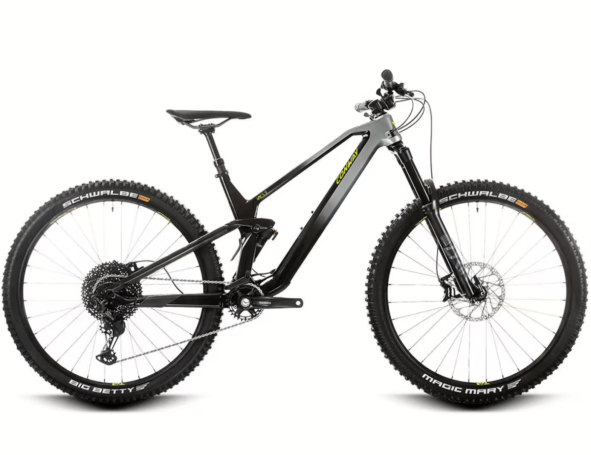 Conway WME 5.9 Carbon Fully 29" | Modell 2024 | Shimano XT Mix 12 - Gang | graphite fade / acid metallic - RAAAD.de