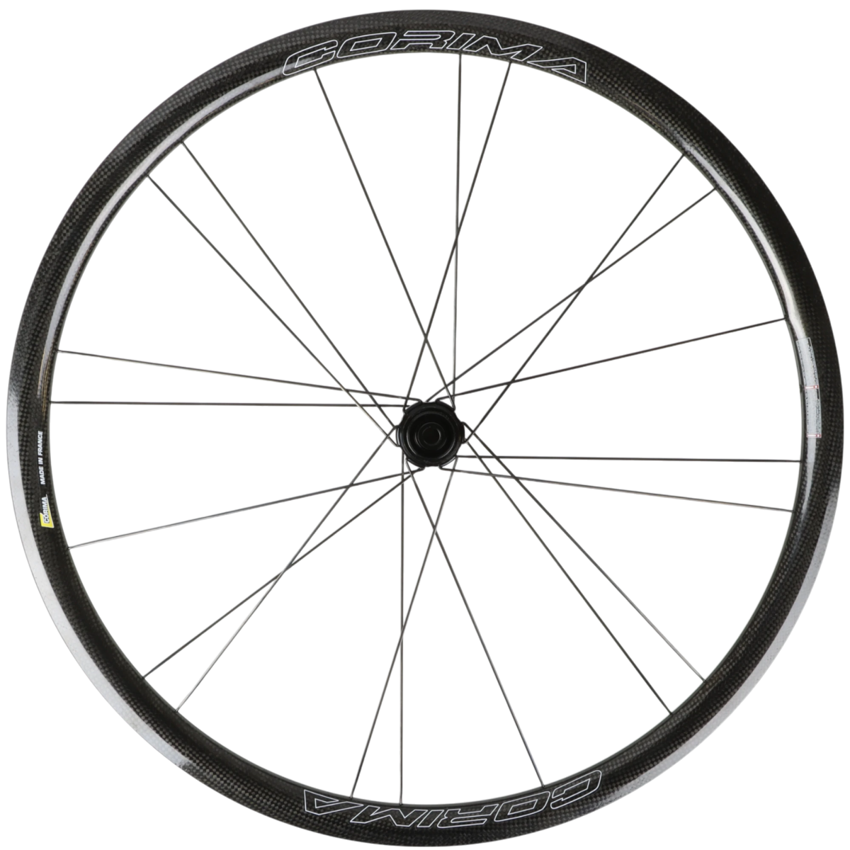 Corima WS 32 Black DX Carbon Vorderrad 700C Clincher 12x100 mm Corima WS 32 Black DX Carbon Vorderrad 700C Clincher 12x100 mm