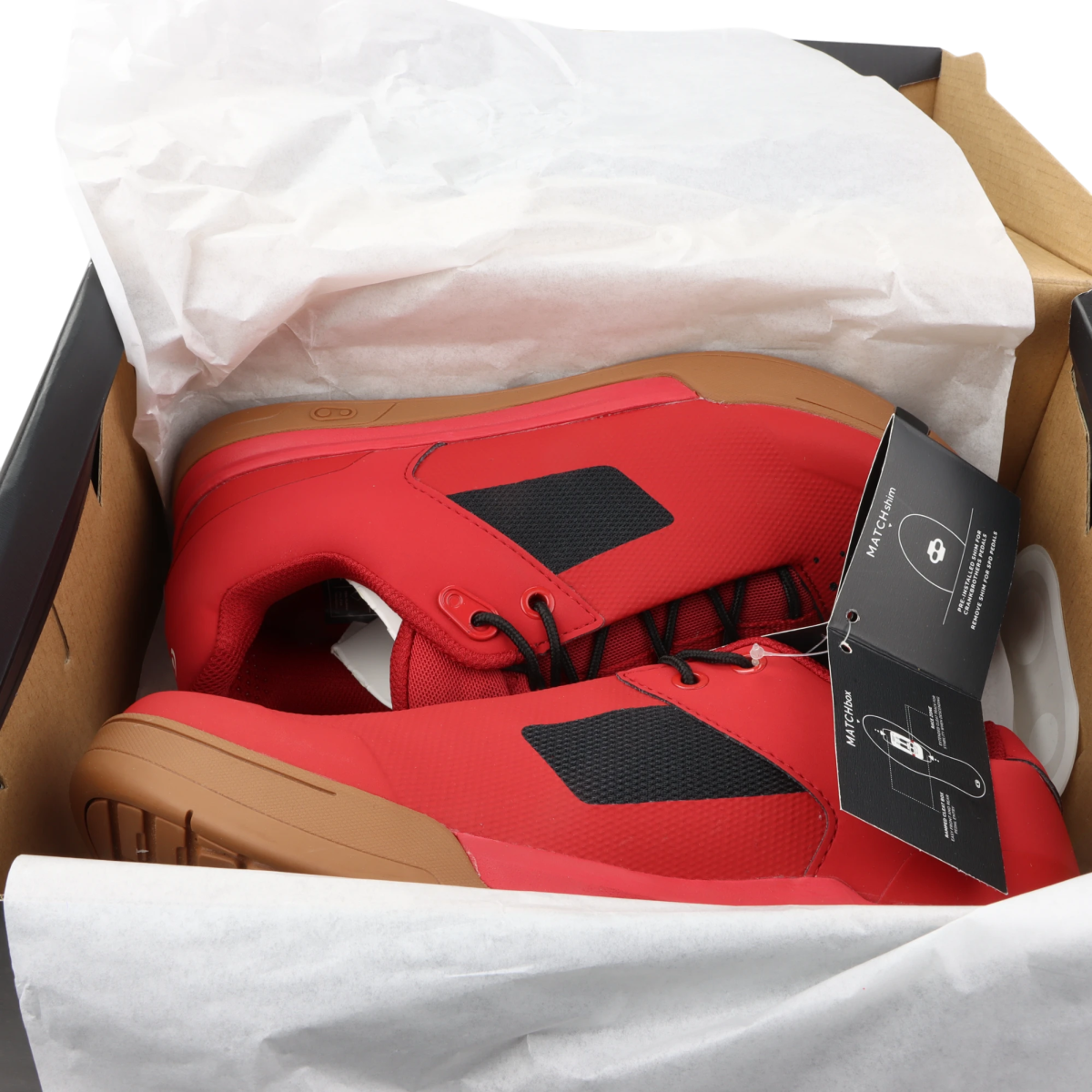 Crankbrothers Mallet Lace Fahrradschuhe Clip - In Rot/Schwarz Größe 39 - RAAAD.de