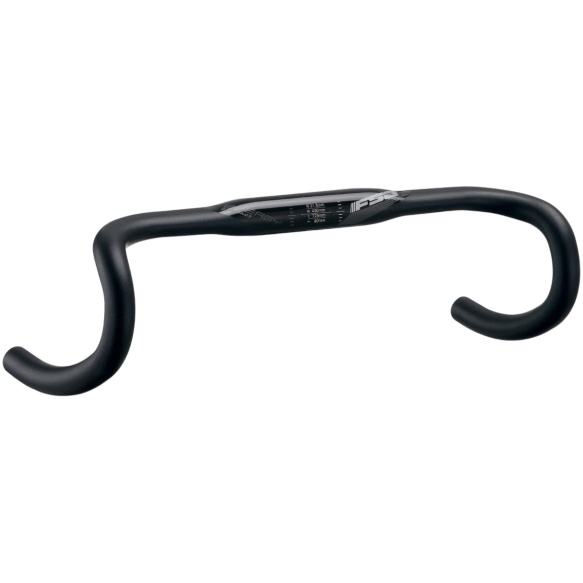 fahrradlenker sportlich FSA Energy Compact Lenker 440 mm 31.8 mm schwarz – RAAAD.de