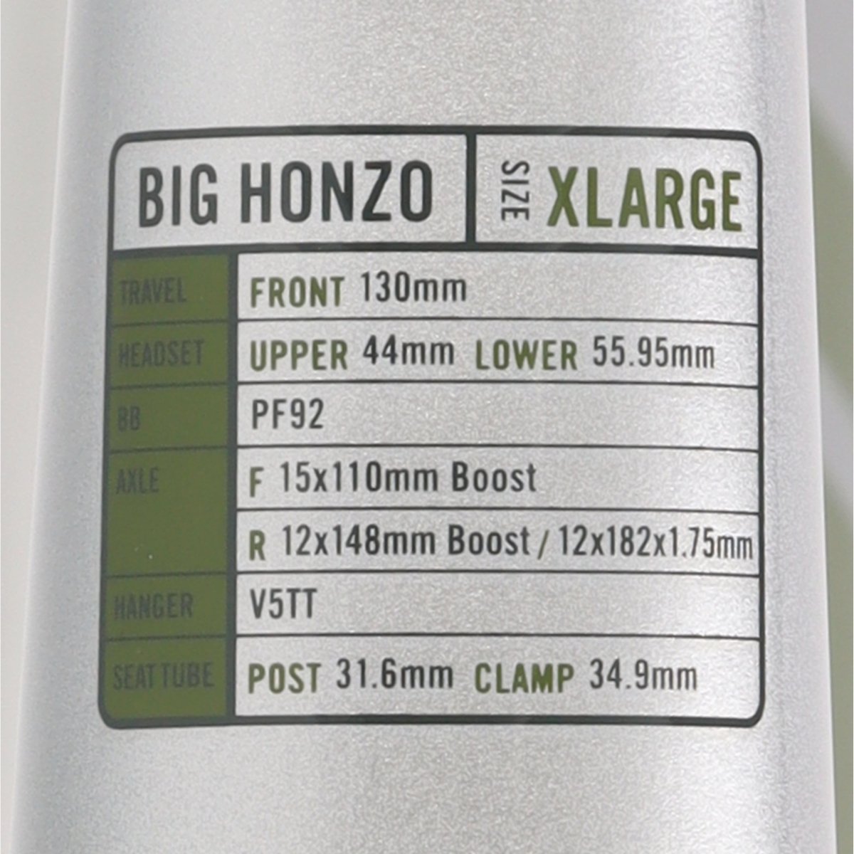 Kona Big Honzo CR Rahmen 27.5" silber | Carbon Trail Rahmen | Modell 2020 | Größe XL - RAAAD.de