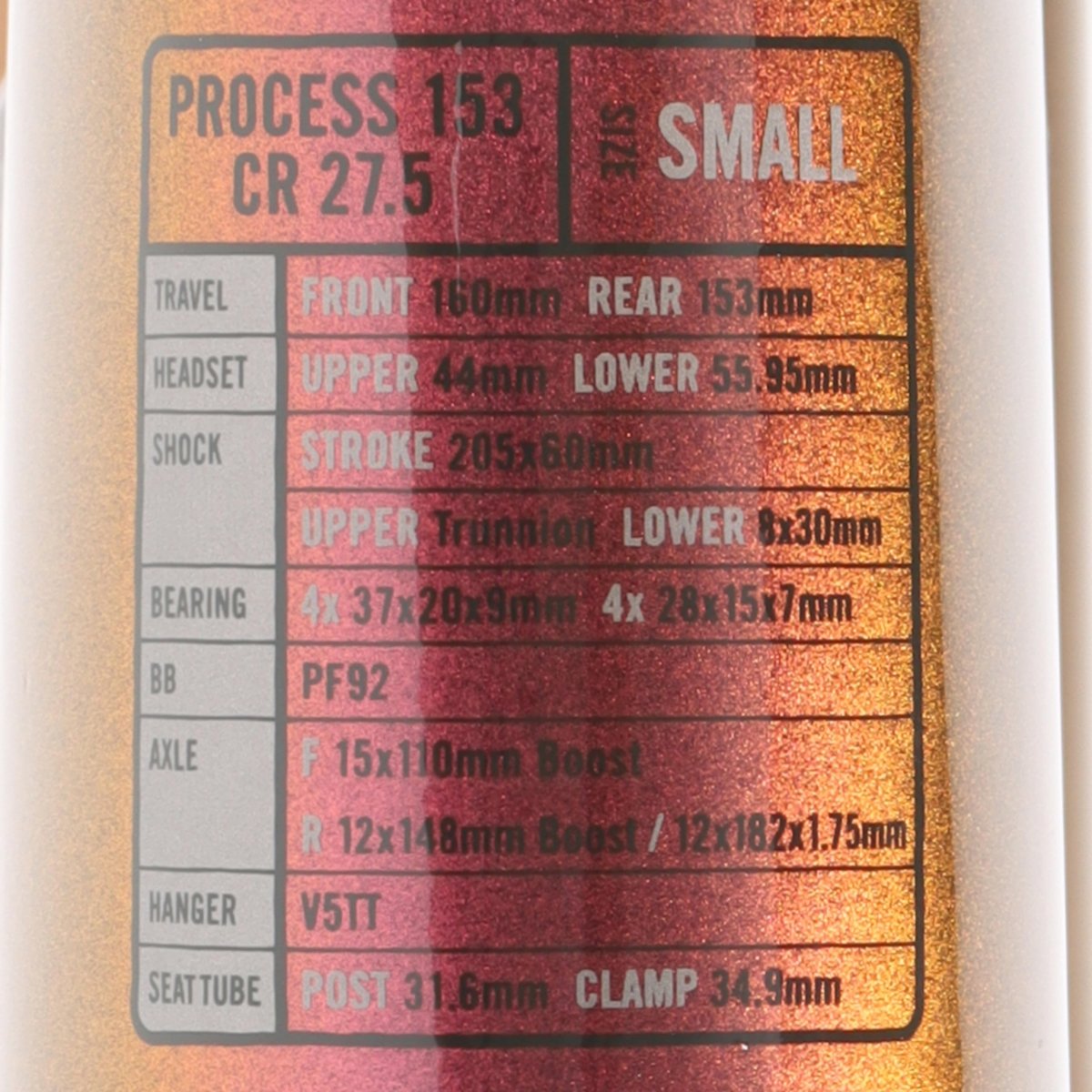 Kona Process 153 CR 27.5" Rust | Carbon Enduro Rahmenset | RockShox Super Deluxe Ultimate | Größe S - RAAAD.de