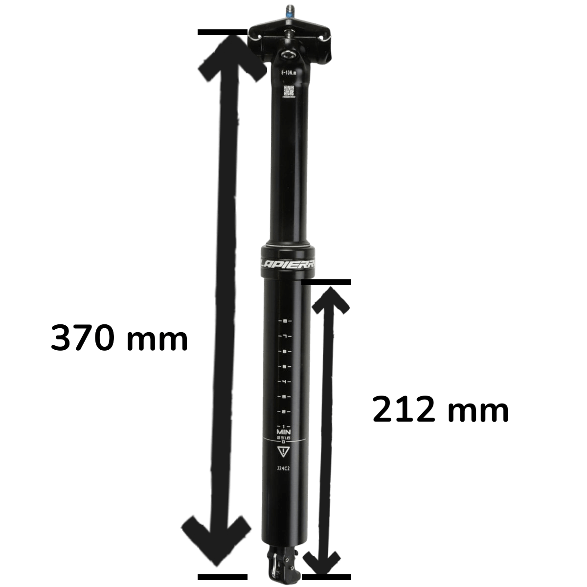 Lapierre Vario Sattelstütze 31.6 mm 100 mm Travel intern - RAAAD.de