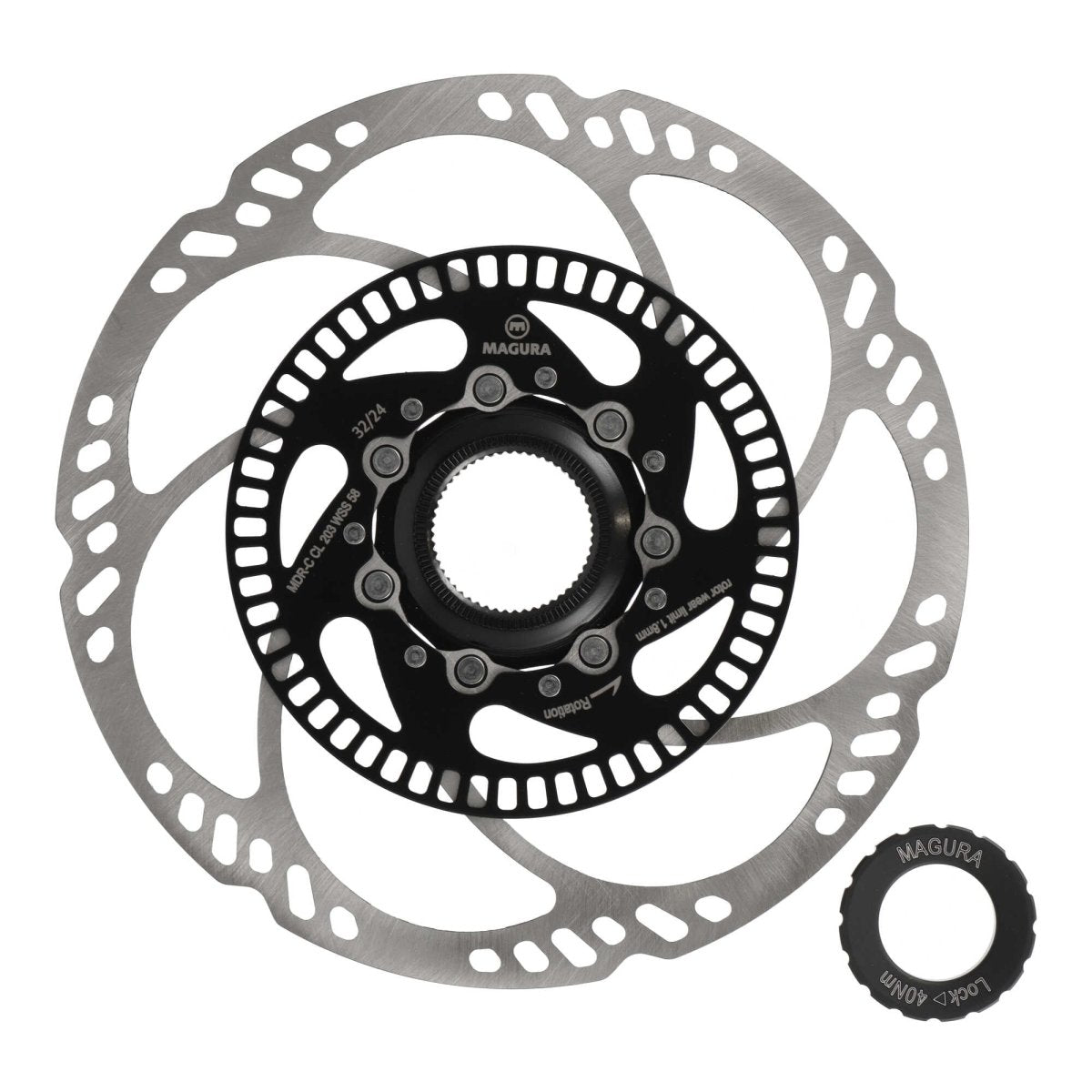 Magura MDR-C Brake Rotor 180 mm | Center Lock | incl. Lock Ring