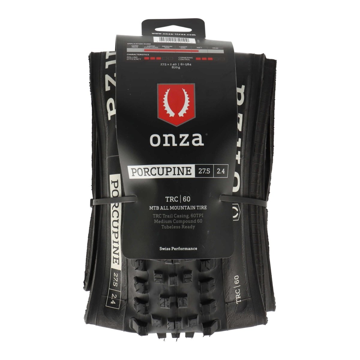 tpi reifen mtb ONZA Porcupine 27,5 x 2,4" MTB Reifen | TRC 60 TPI | Tubeless Ready