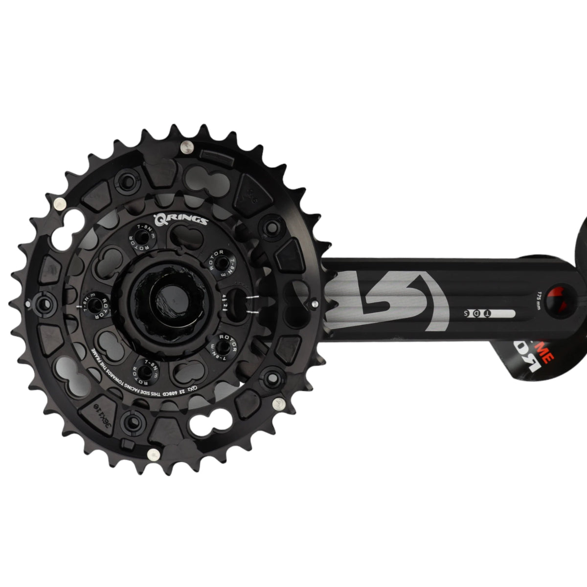 ROTOR INpower REX 1.2 Kurbel Powermeter 175 mm 36/22T Q-Rings (2x11-fach) - RAAAD.de
