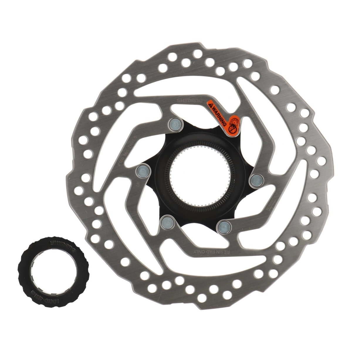 Shimano Bremsscheibe SM-RT10 Centerlock 160 mm mit Lockring –
