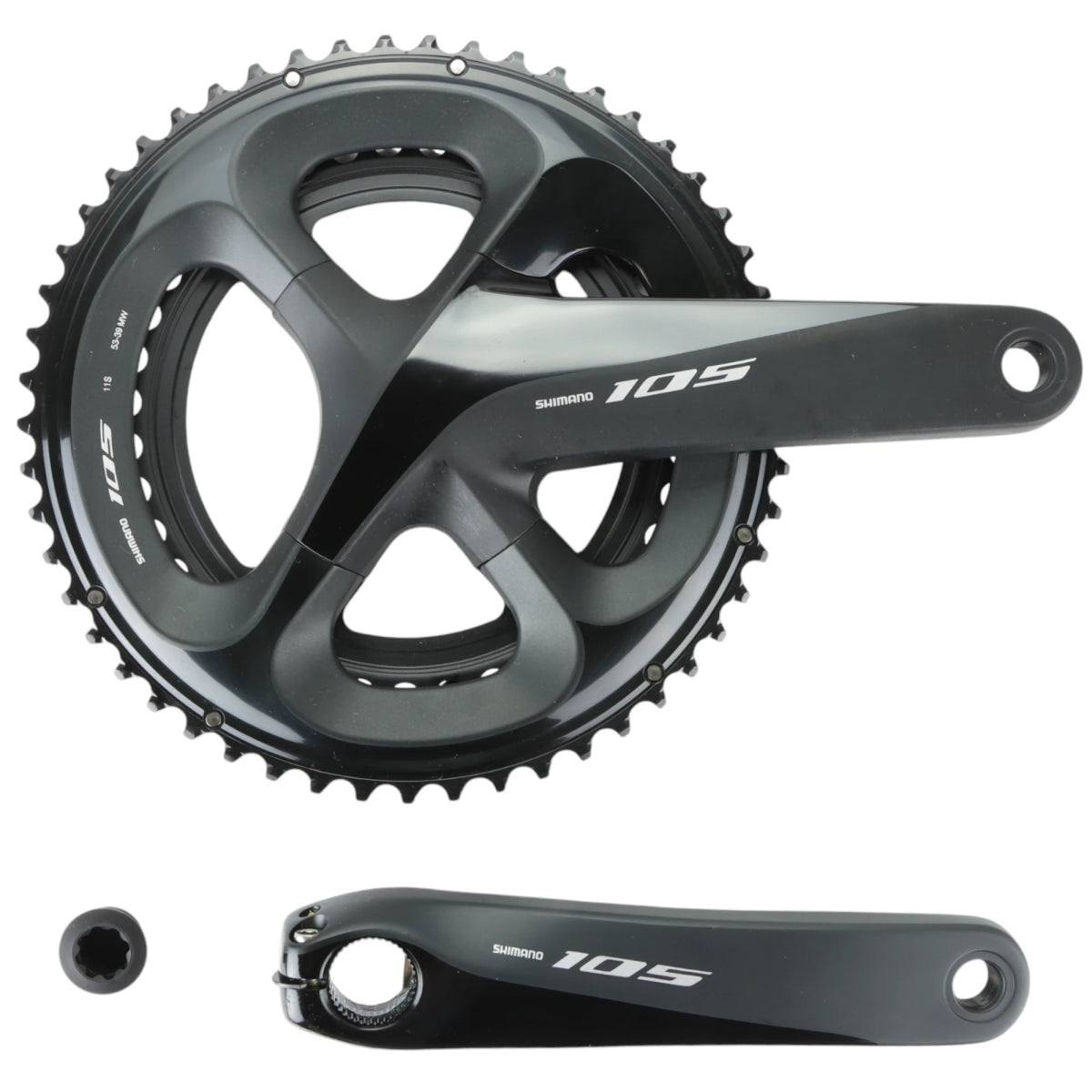 hollowtech 2 kurbel rennrad SHIMANO Kurbel 105 FC-R7000 Rennrad 34/50 Zähne 170 mm (2x11-fach) – RAAAD.de