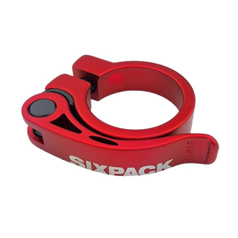 Sixpack Menace Sattelklemme 34.9 mm Rot Schnellspanner –
