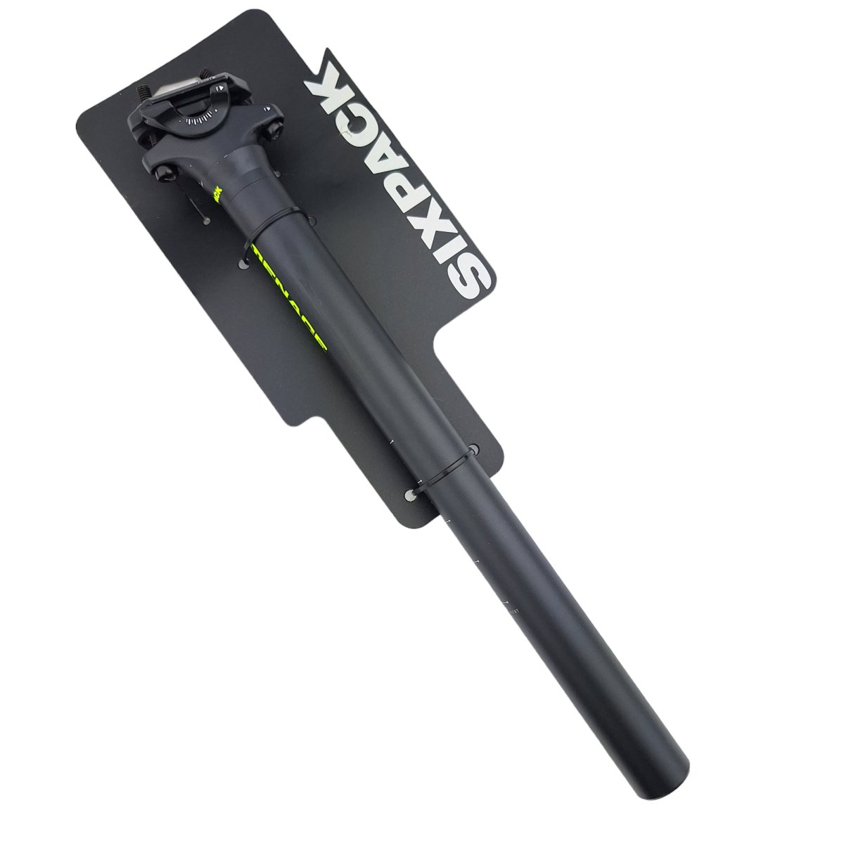Sixpack Menace Sattelstütze 27.2x350 mm schwarz neongelb –