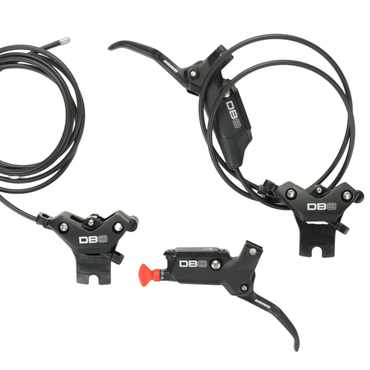 SRAM DB8 Disc Brake Set Front + Rear 4-Piston Black – RAAAD.de