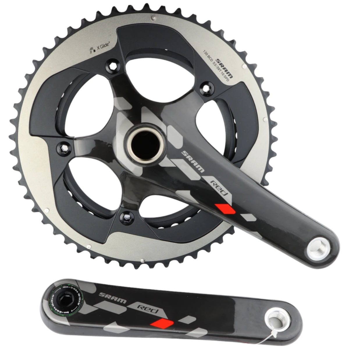 SRAM Red GXP Carbon Crankset 165 mm 39/53T (2x10-speed) – RAAAD.de