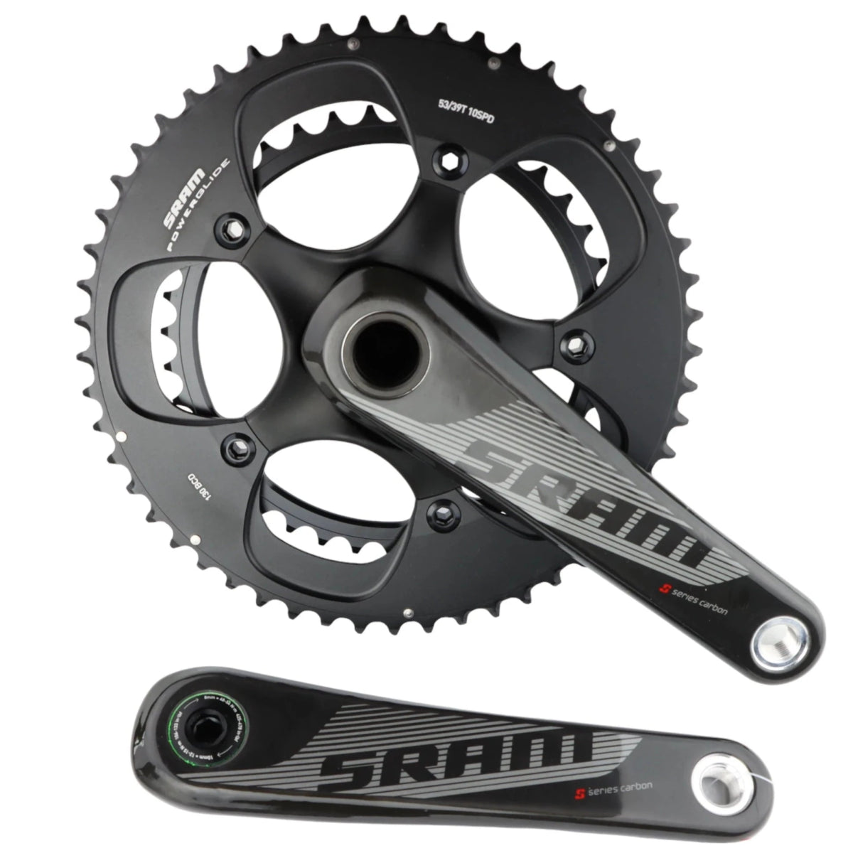 SRAM S900 GXP Carbon Kurbel 172.5 mm 39/53T (2x10-fach) –