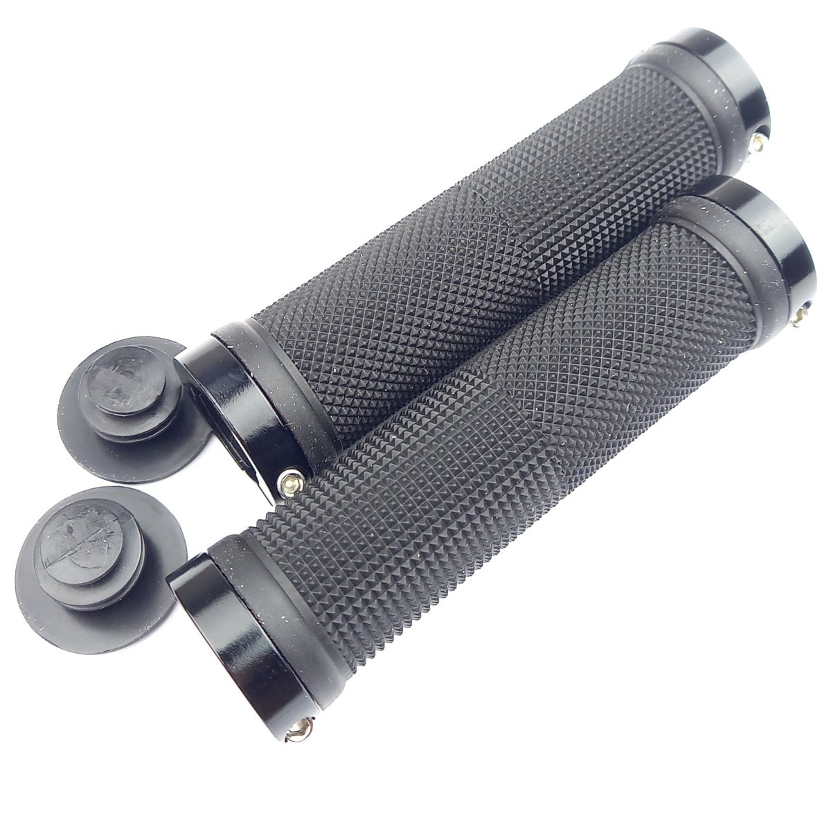 MTB Mountainbike Griffe Lock-on Schraubbar Schwarz