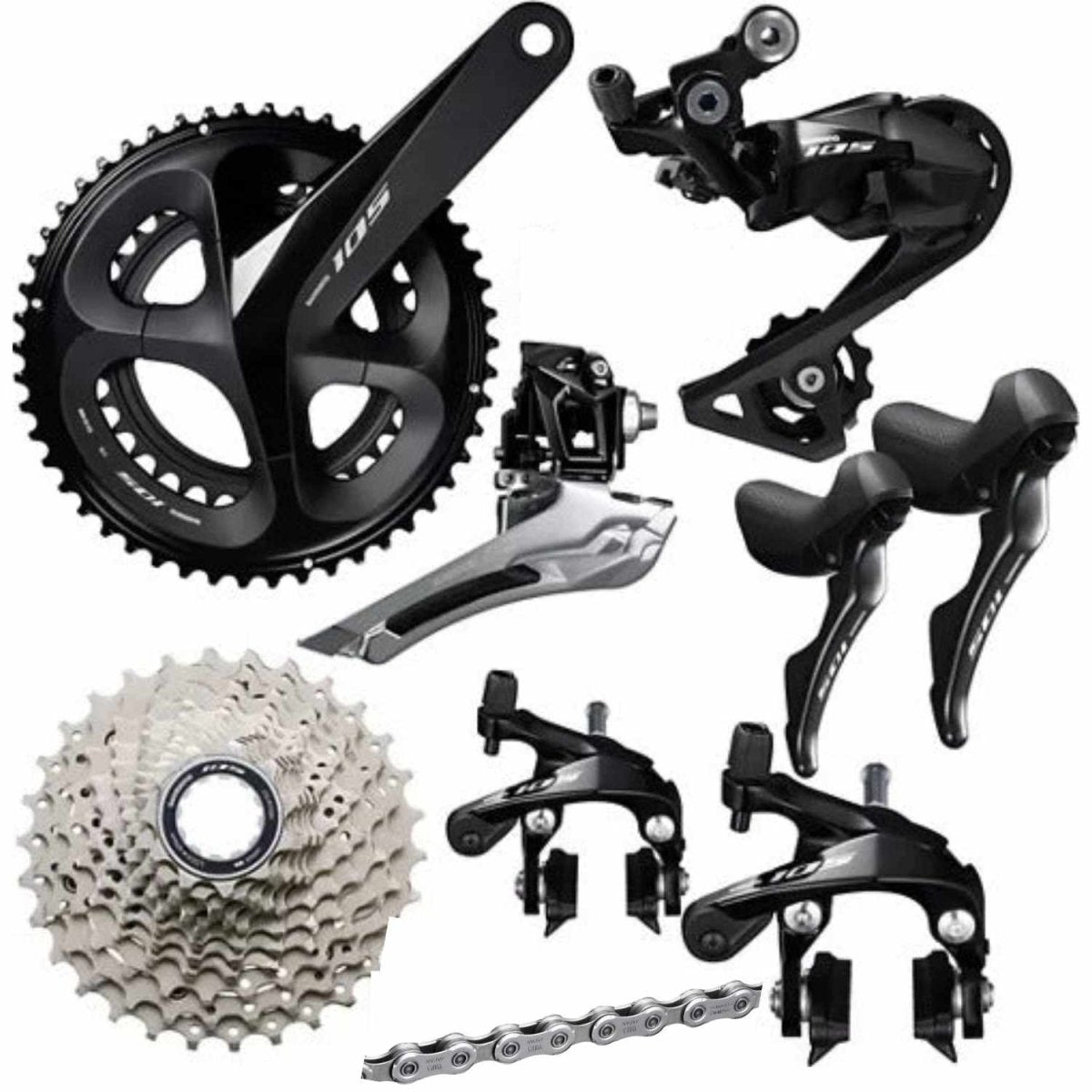 Shimano 105 R7000 Komplettguppe Felgenbremsen (2x11-fach)