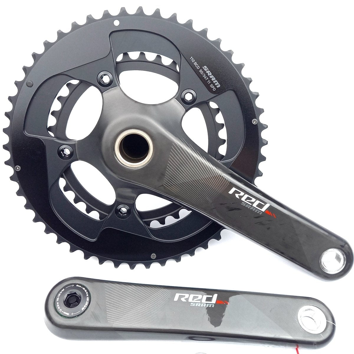 SRAM RED GXP Carbon Crankset 34/50 Teeth 172.5 mm (2x11-speed