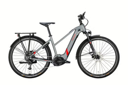 Conway Cairon T2.0 500 | Elektro-Trekkingrad E-Bike | 9-Gang | 250 W Bosch Motor | Grau/Rot (Modell 2023)