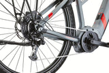 Conway Cairon T2.0 500 | Elektro-Trekkingrad E-Bike | 9-Gang | 250 W Bosch Motor | Grau/Rot (Modell 2023)