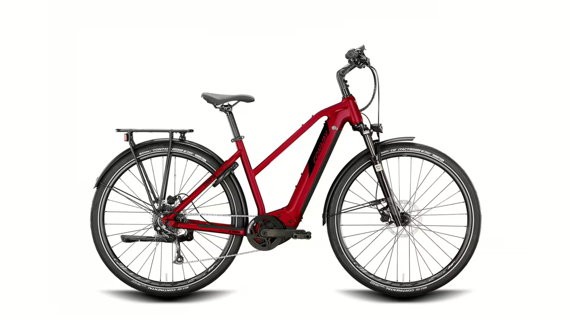 Conway Cairon T 2.0 Diamant 625 Wh | E-Bike Trekking Damen | Bosch Performance Gen.3 | Rot | Größe M