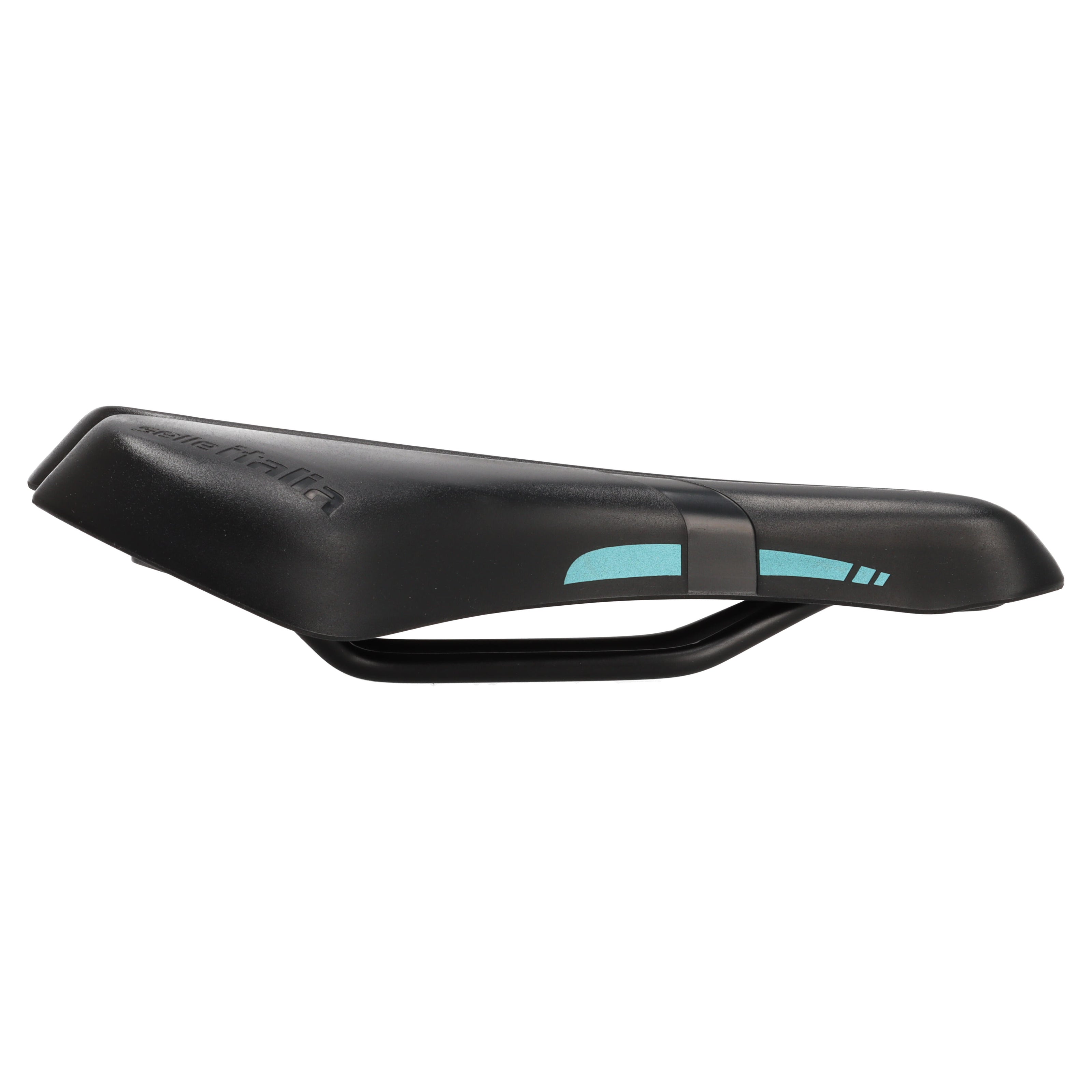 Selle Italia X-Base Boost Sattel | 150 x 245 mm | Stahlstreben | Mattschwarz Türkis | Rennrad / Gravel / MTB