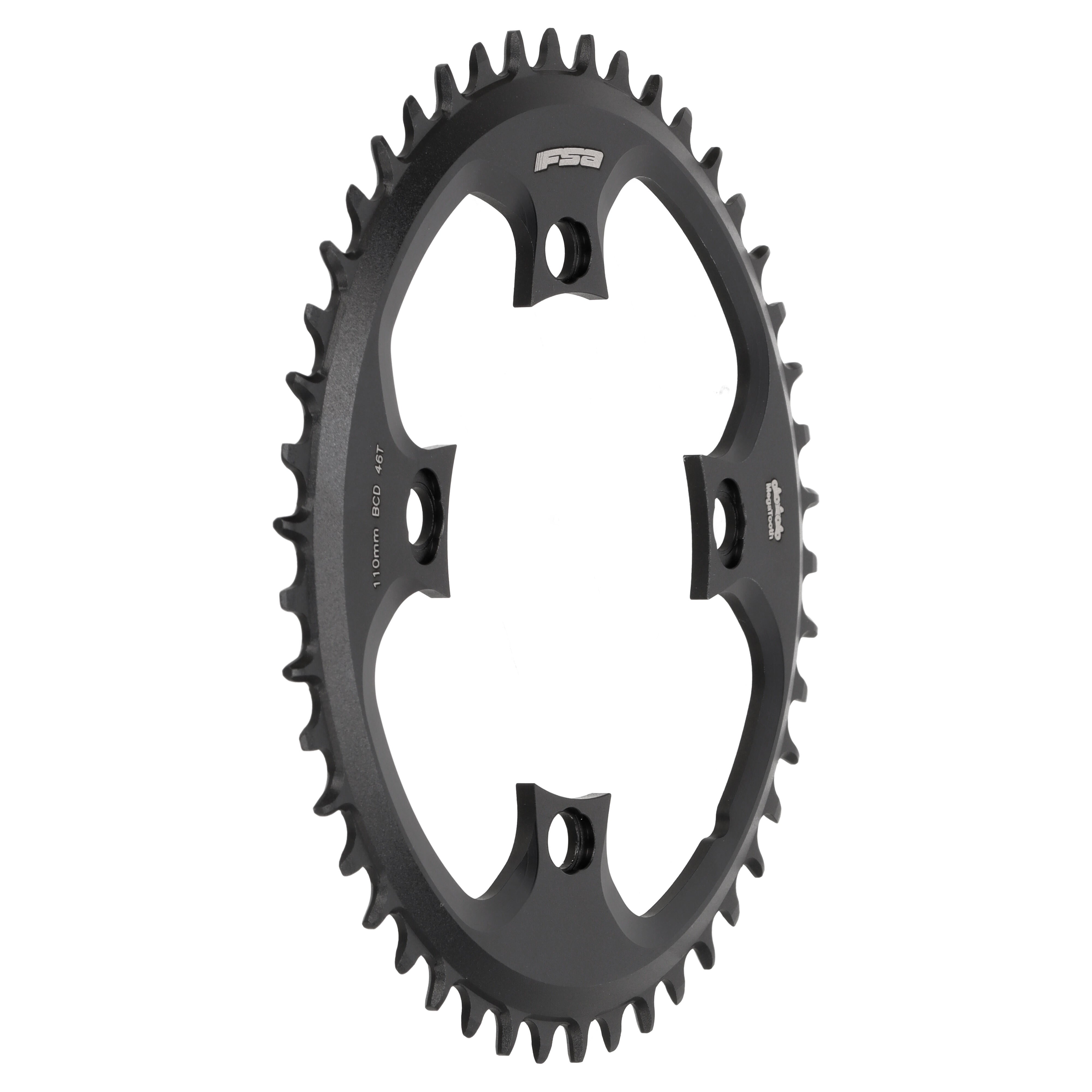 FSA Megatooth Kettenblatt | 46 Zähne | 1x11-fach | 110 mm BCD 4-Loch | Schwarz