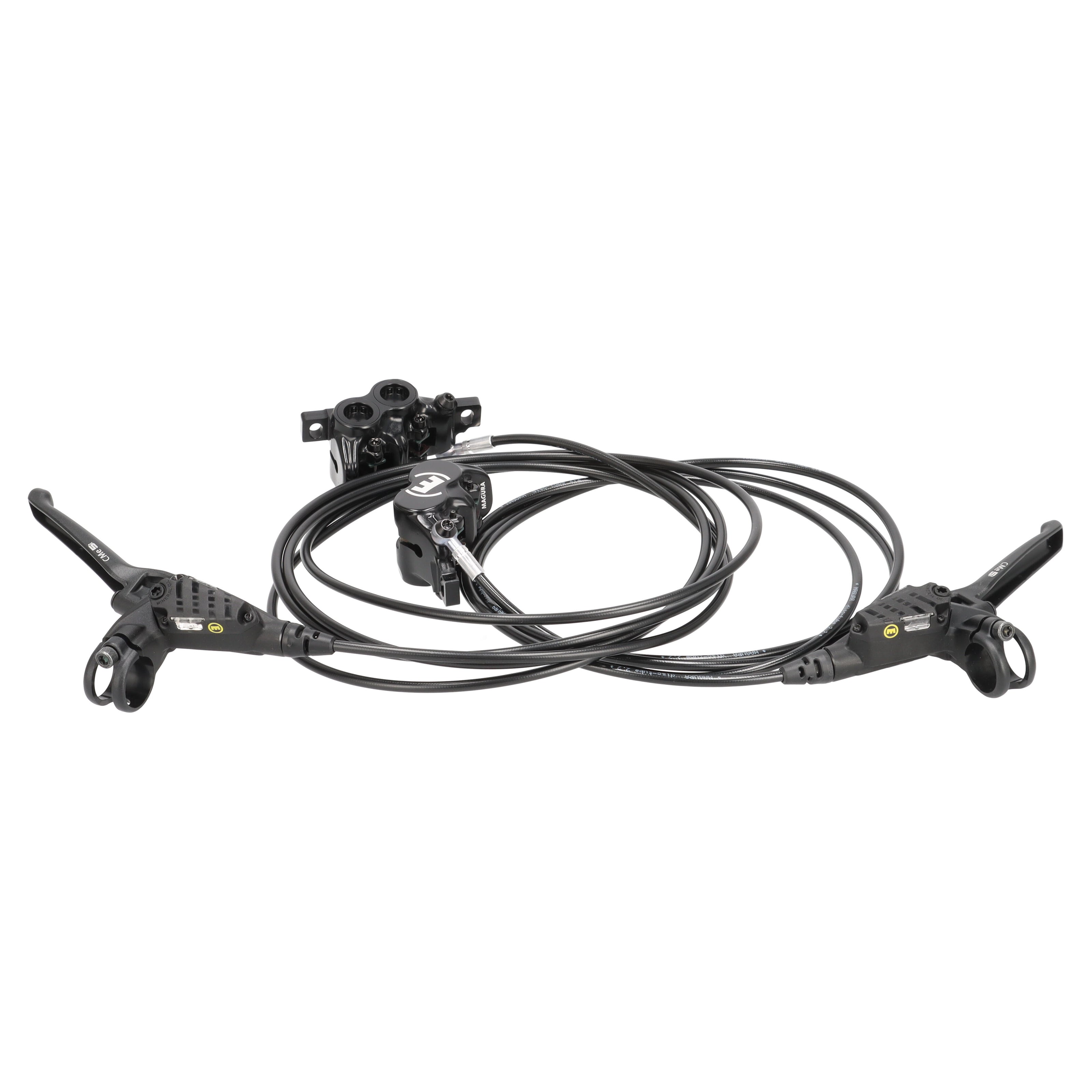 Magura CMe5 Scheibenbremsen Set | 4-Finger Aluminium Bremshebel mit Kugelkopf | 4-Kolben | ohne Befestigungsschrauben