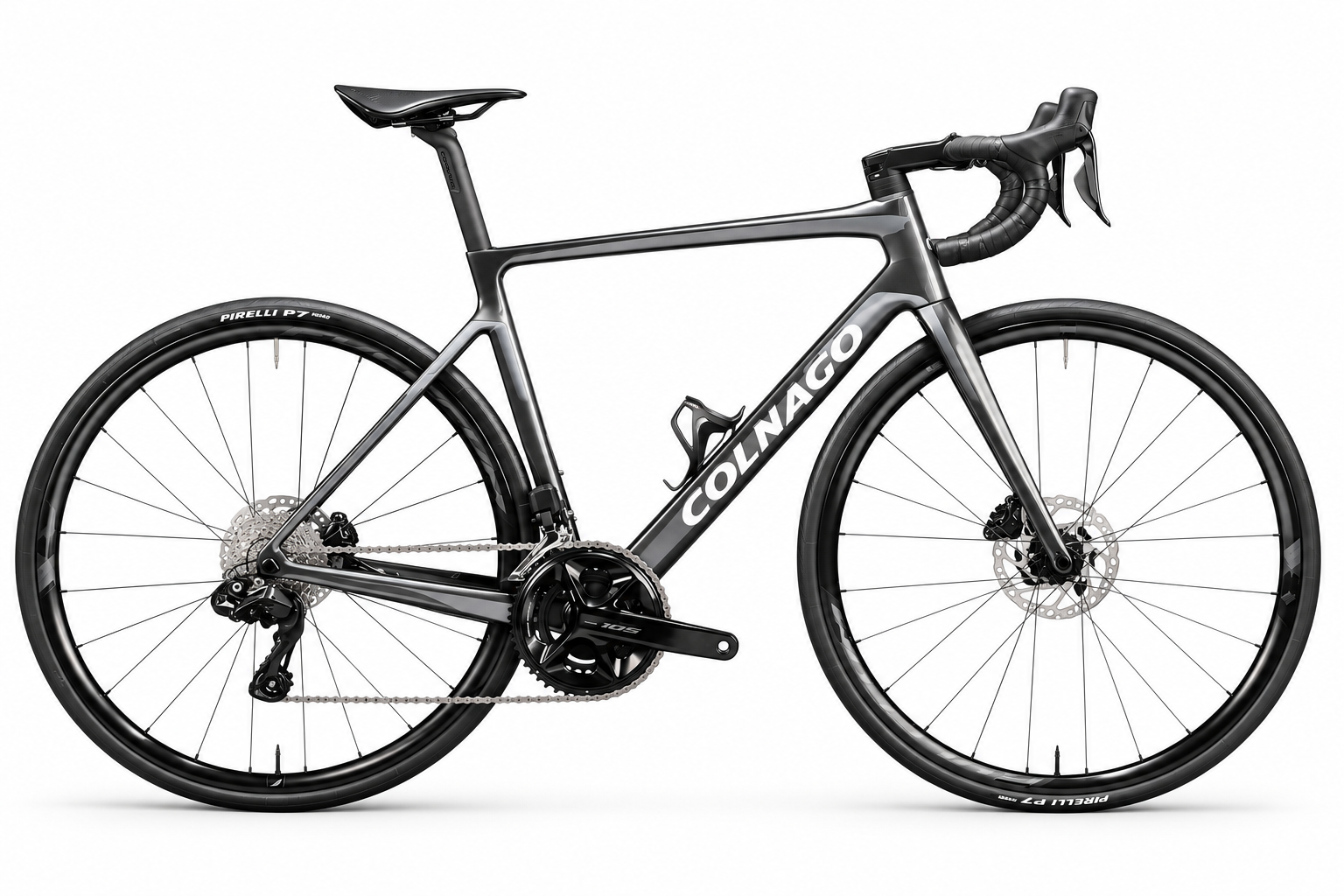 Colnago V4 Carbon Rennrad | Shimano 105 Di2 2x12-fach | Fulcrum Racing 600 | Grau