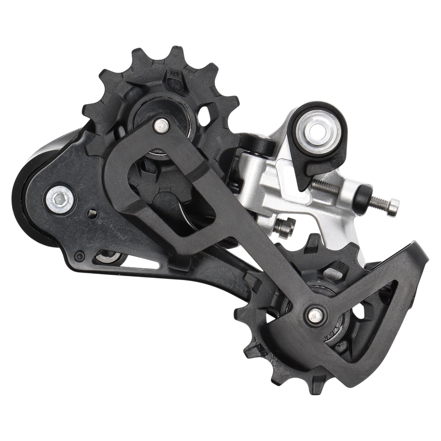 SRAM Rival 1 Schaltwerk | 11-fach | langer Käfig | Type 3.0 | 11-32 bis 10-42 | Schwarz/Silber
