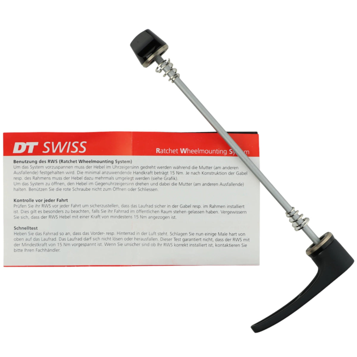 Tendeur rapide DT Swiss HR RWS VTT titane, 5/135 mm avec levier