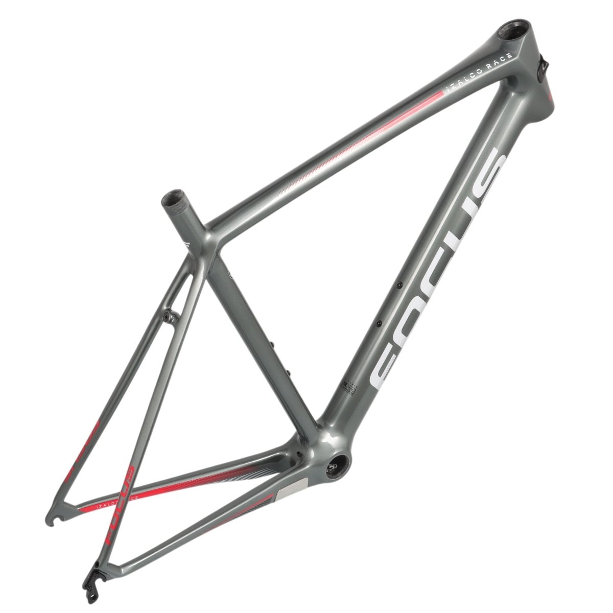 rahmengröße fahrrad 54 cm Focus Izalco Race Carbon Rahmen | Felgenbremsen Rennrad | Silber
