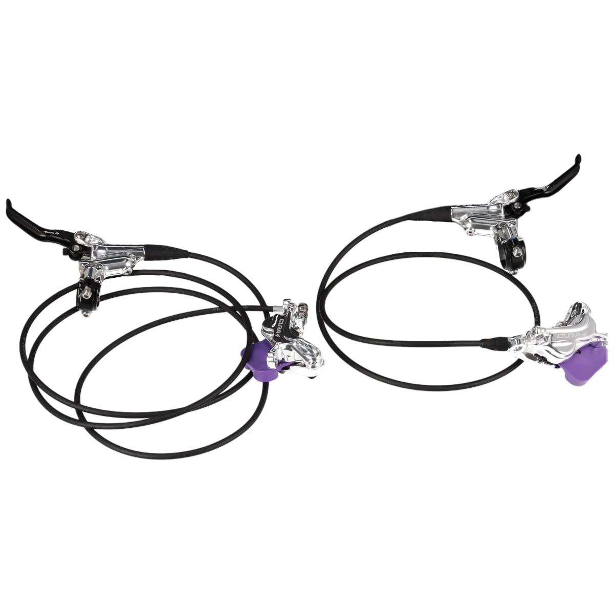Formula Cura 4 Scheibenbremsen-Set | 4-Kolben | 900 / 1750 mm | vorne & hinten | Silber - RAAAD.de