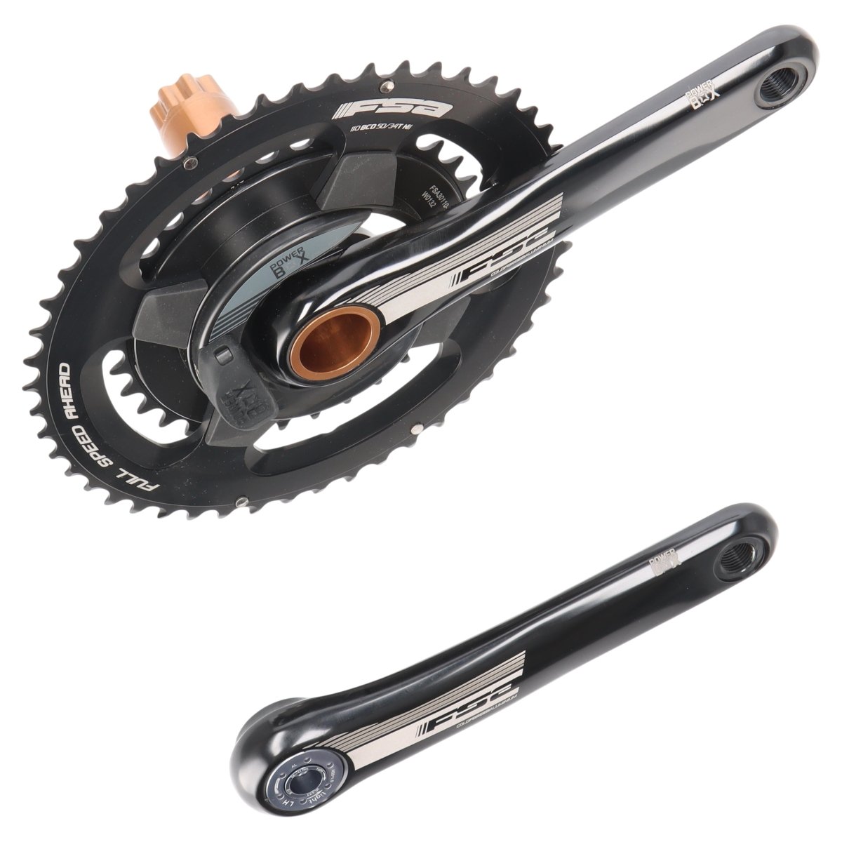FSA PowerBox Powermeter Kurbel 172,5 mm | 50/34 Zähne | BB386EVO | 110 BCD | 11-fach - RAAAD.de