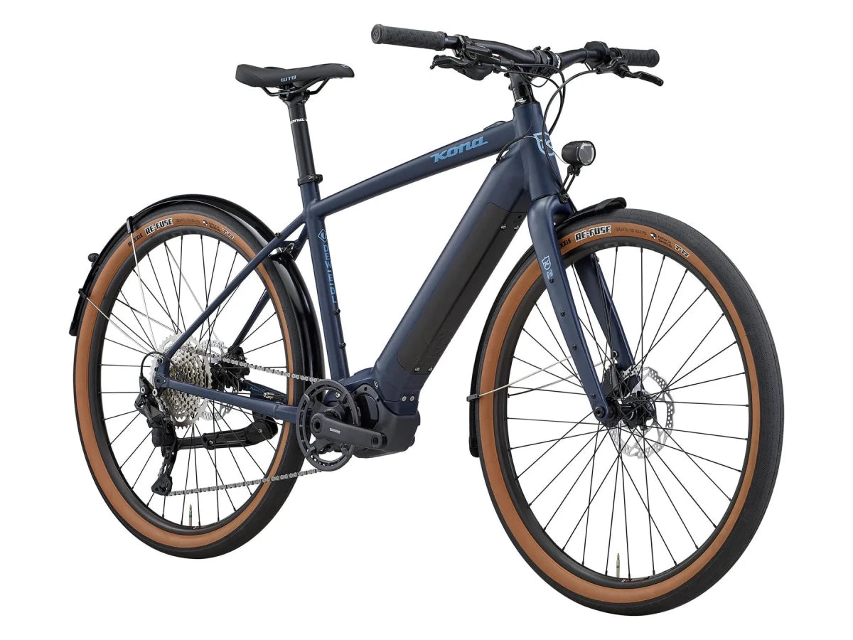 Kona Dew-E DL | E-Bike Commuter | Shimano E6100 | 504Wh | Dunkelblau