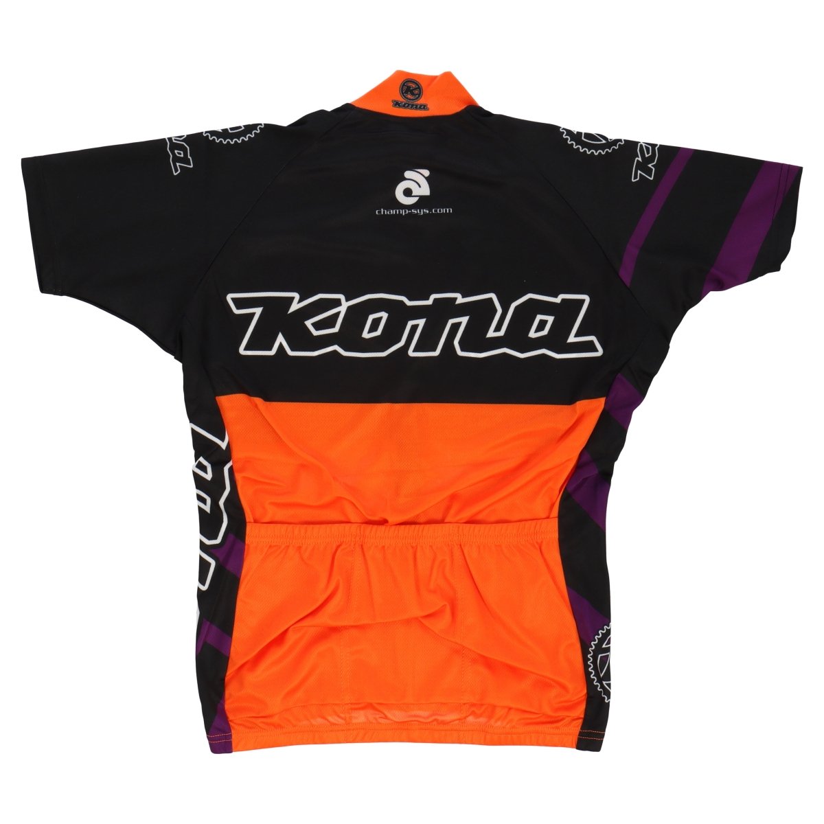 fahrradbekleidung orange Kona Grassroots XC | Fahrrad Trikot kurzarm Men | schwarz-orange