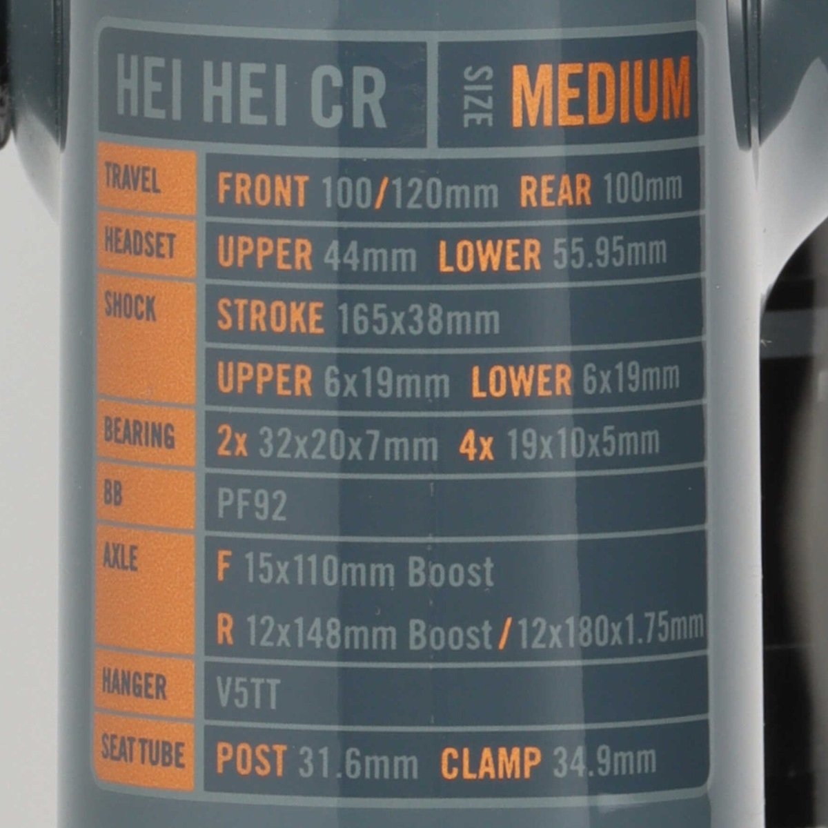 Kona Hei Hei CR DL Carbon Rahmen 29" | MTB XC/Trail Fully | inkl. FOX DPS Dämpfer | Grau | Modell 2019 | Größe M - RAAAD.de