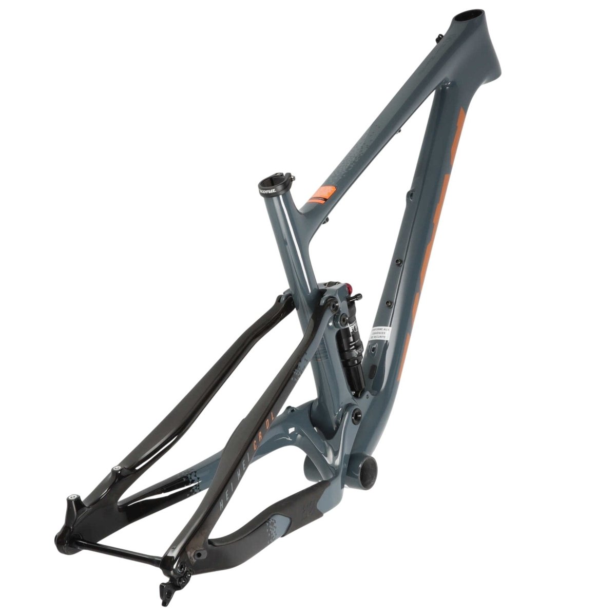 Kona Hei Hei CR DL Carbon Rahmen 29" | MTB XC/Trail Fully | inkl. FOX DPS Dämpfer | Grau | Modell 2019 | Größe M - RAAAD.de