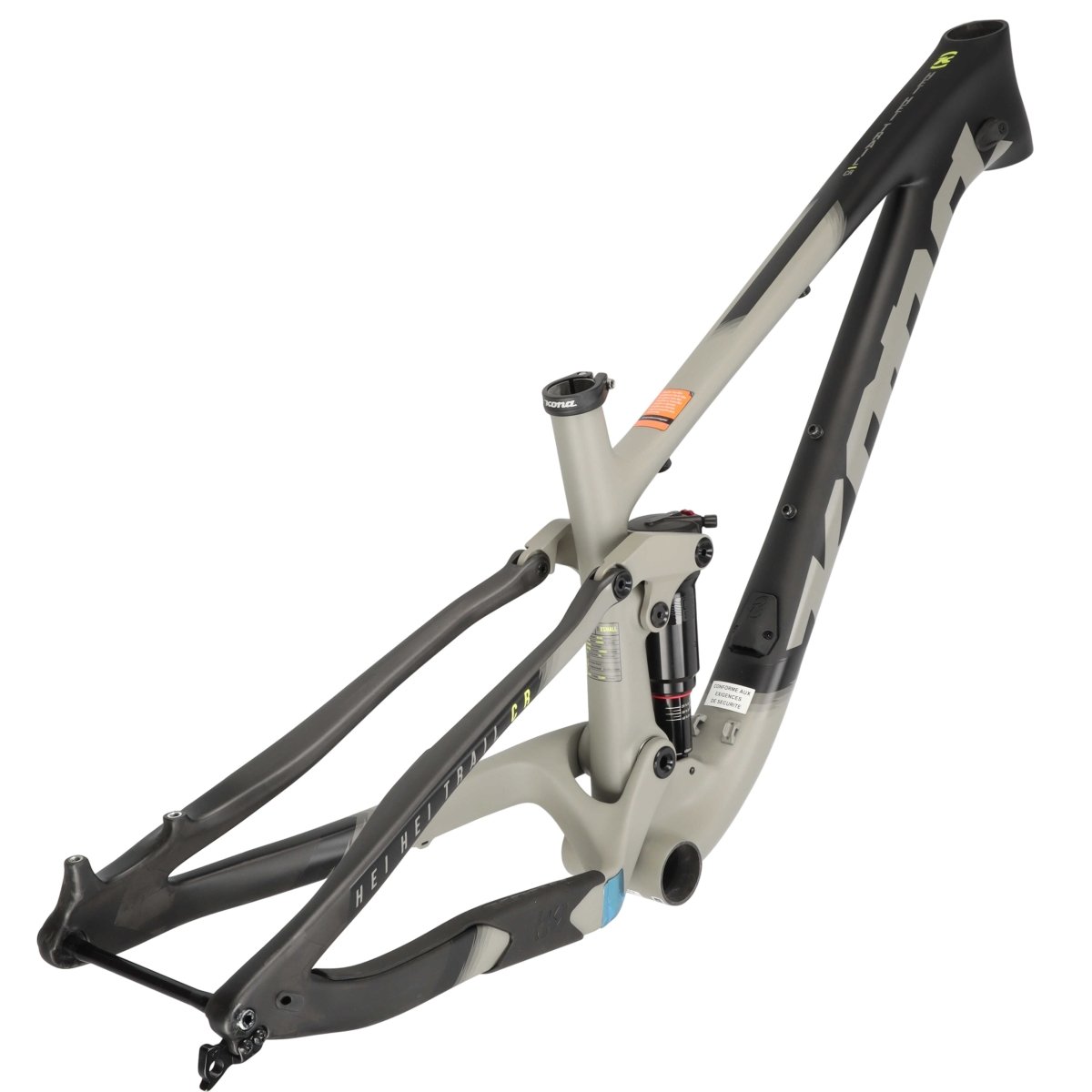 xs fahrradrahmen Kona Hei Hei Trail CR Rahmen 27.5" Carbon | inkl. RockShox Dämpfer