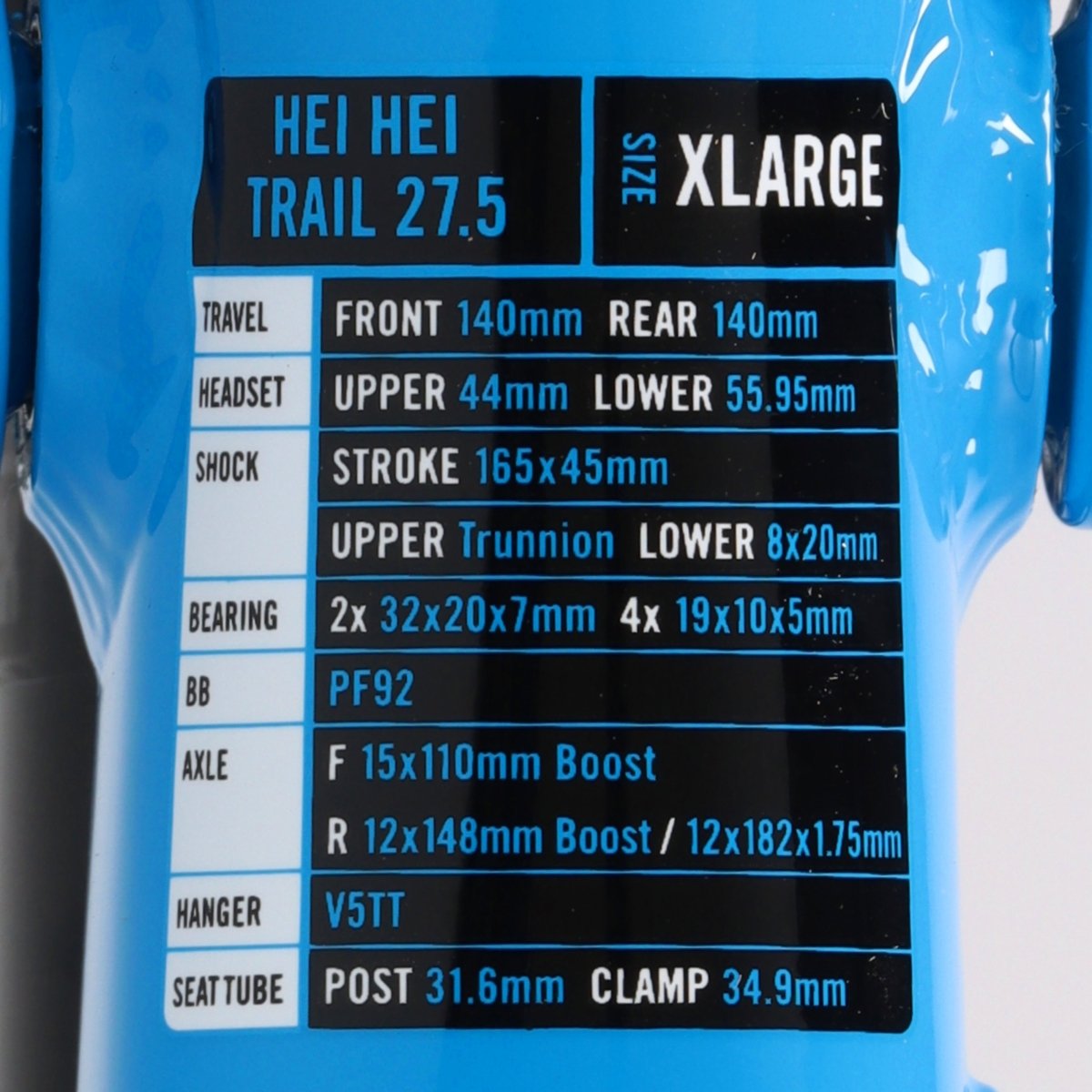 Kona Hei Hei Trail DL 27.5" Blau | Fully Trail Rahmenset | RockShox Deluxe RL | Größe XL - RAAAD.de