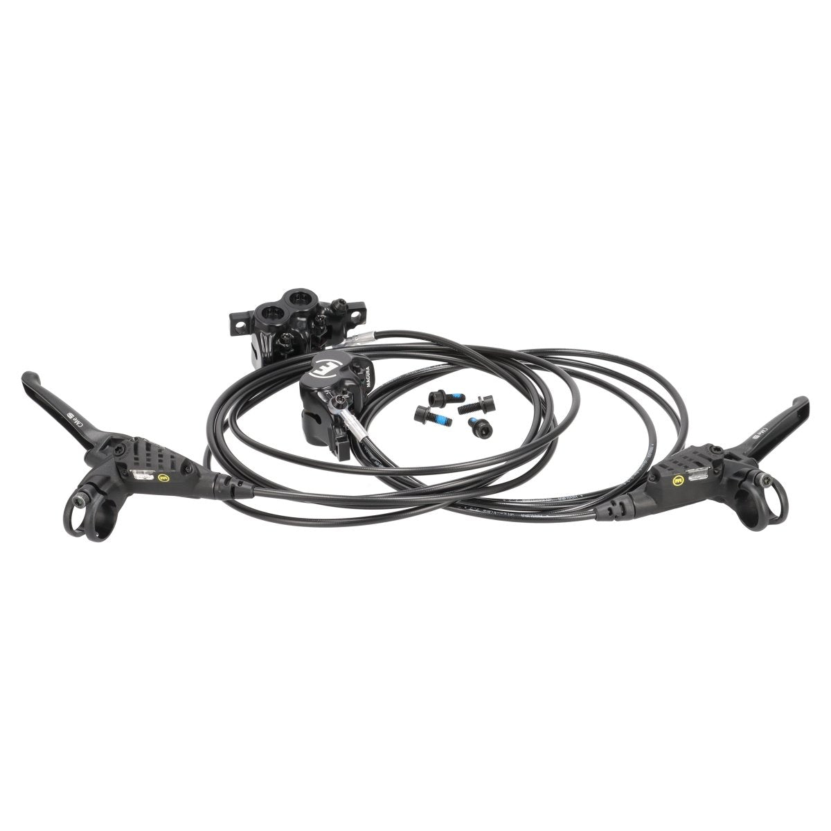 Magura CMe5 Scheibenbremse Set | 4 - Finger Aluminium Bremshebel mit Kugelkopf | 4 - Kolben | 2.200 Leitung - RAAAD.de