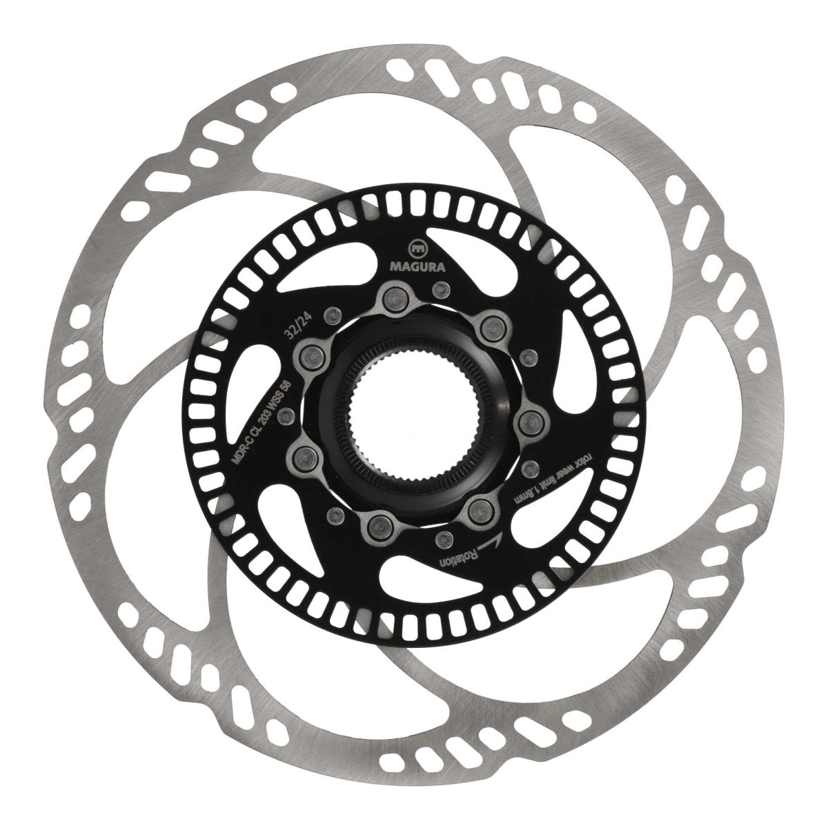 Magura MDR - C Bremsscheibe 180 mm | Center Lock | inkl. Verschlussring | E - Bike / MTB - RAAAD.de