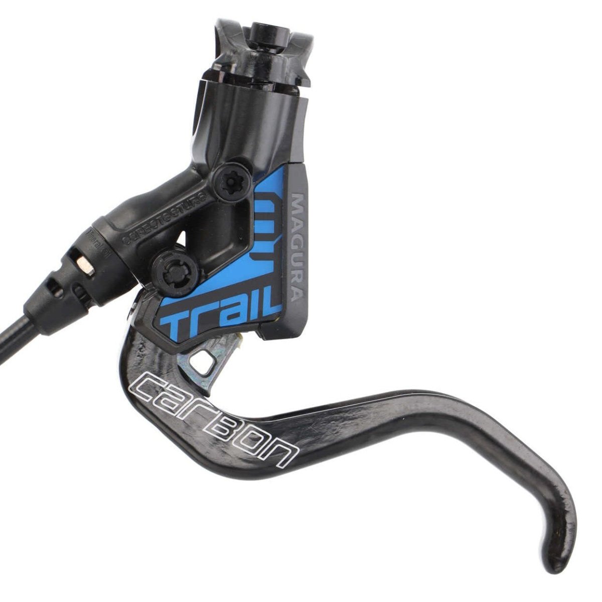 Magura MT Trail SL Carbon Scheibenbremsen - Set | vorne & hinten | 1 - Finger HC Hebel | schwarz/blau | inkl. Beläge - RAAAD.de