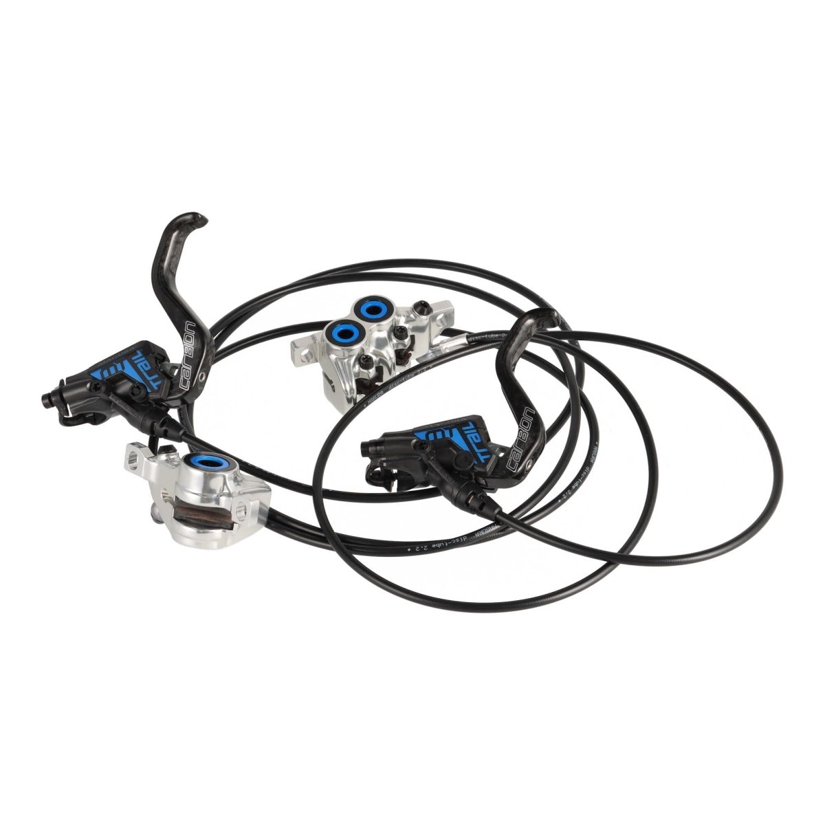 Magura MT Trail SL Carbon Scheibenbremsen - Set | vorne & hinten | 1 - Finger HC Hebel | schwarz/blau | inkl. Beläge - RAAAD.de