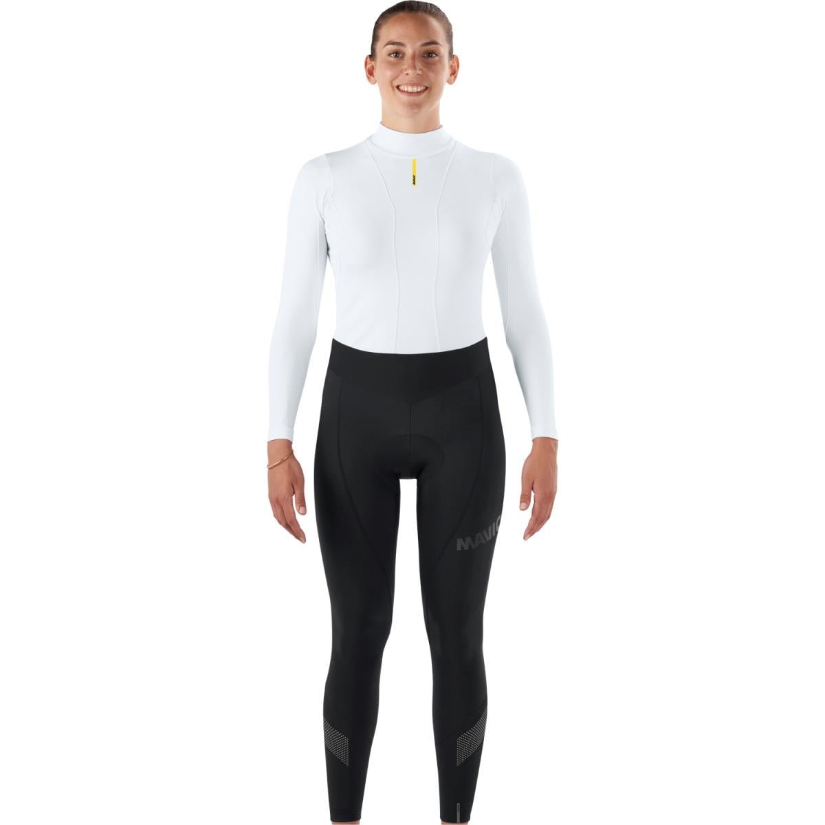 Mavic Essential Thermo Tight Damen | Fahrradhose / Leggings | Schwarz | Sitzpolster | warm & atmungsaktiv - RAAAD.de