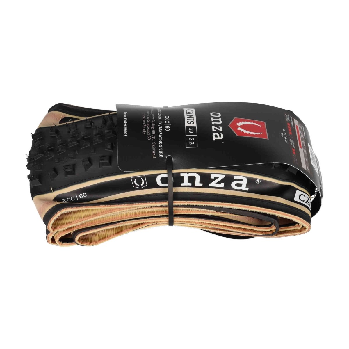 Onza Canis 29 x 2,30" XCC 60TPI Medium Compound 60 Tubless Ready Faltreifen Skinwall - RAAAD.de