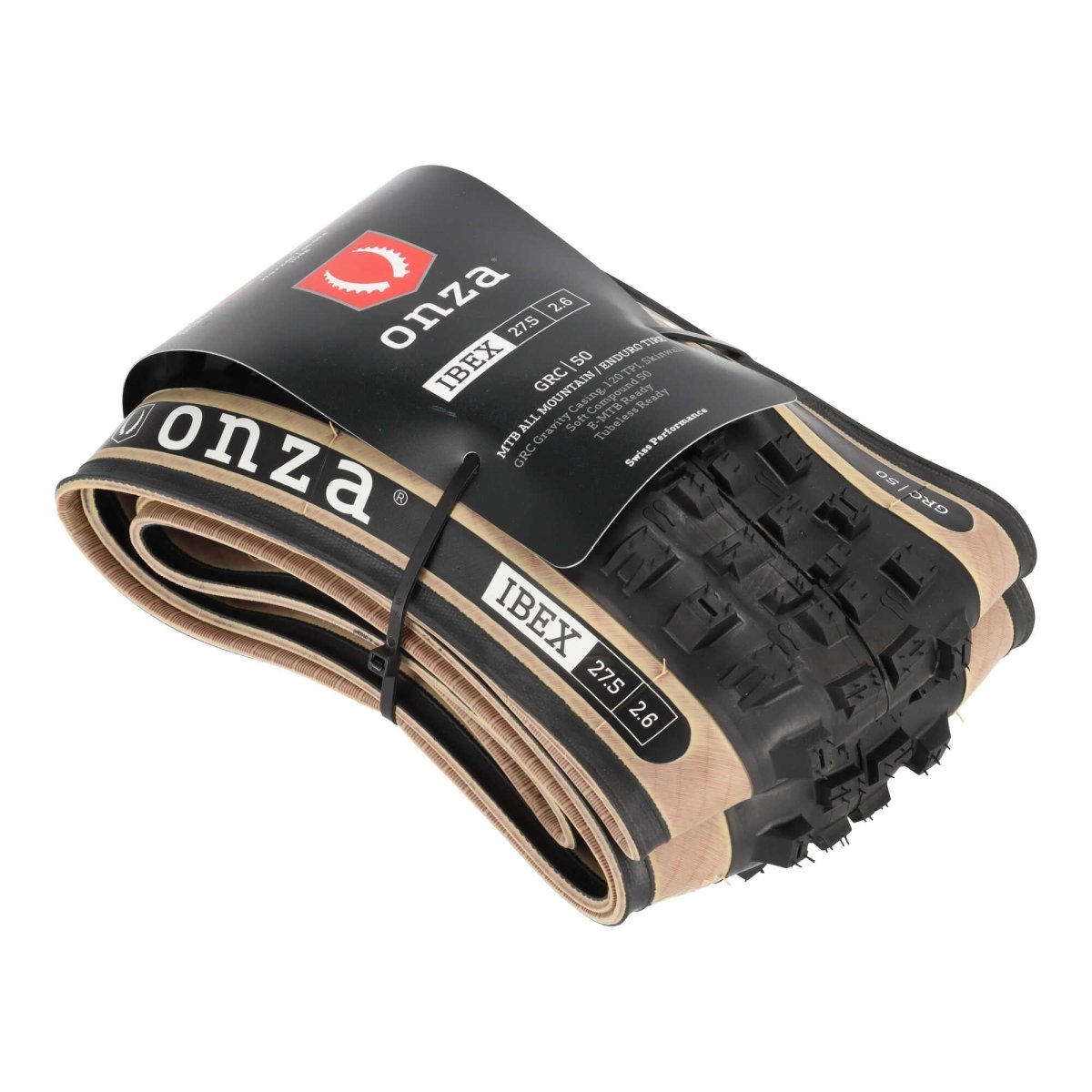 ONZA Ibex 27,5 x 2,60" MTB Reifen | GRC 120 TPI | Soft Compound 50 | Tubeless Ready | Skinwall - RAAAD.de