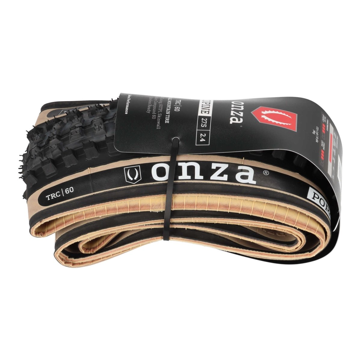 ONZA Porcupine 27,5 x 2,4" MTB Reifen | TRC 60 TPI | Tubeless Ready | Skinwall - RAAAD.de