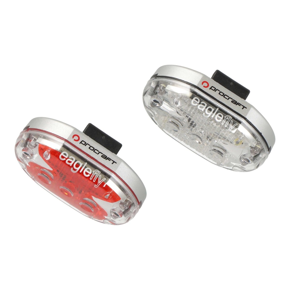 Procraft Ultra Bright LED Beleuchtungsset | für Fahrradanhänger, Bekleidung & Rucksack | hohe Sichtbarkeit - RAAAD.de