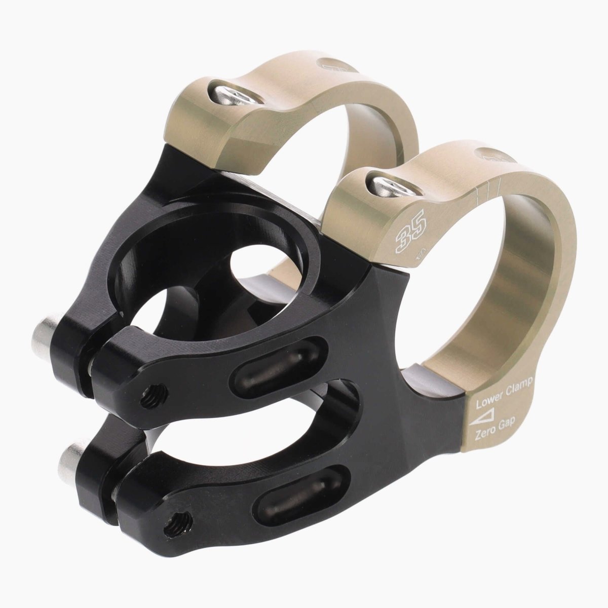 Renthal Apex Vorbau 35 mm | Länge 33 mm | +/ - 6° | gold/schwarz | Aluminium - RAAAD.de