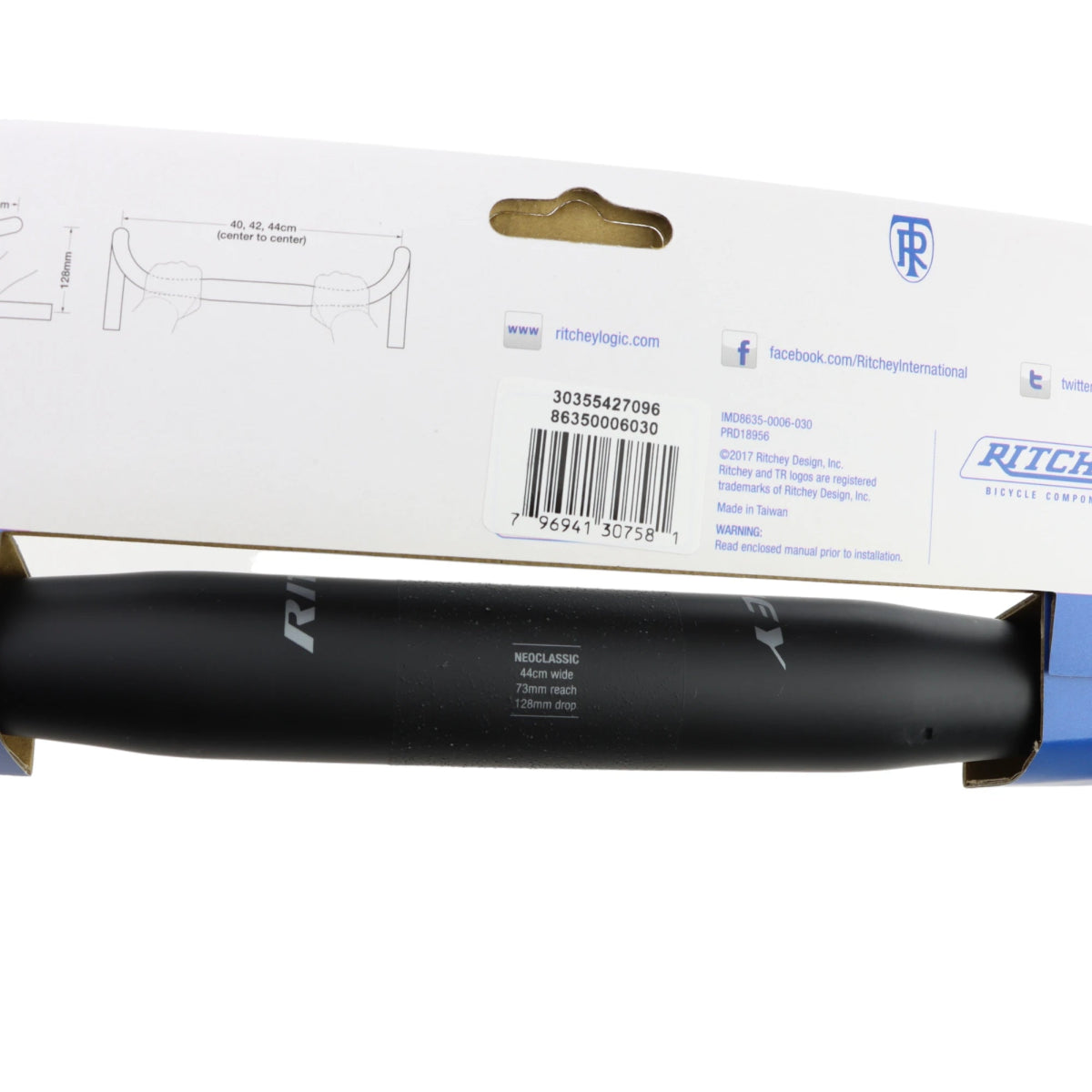Ritchey WCS Neoclassic Lenker 44 cm 31.8 mm schwarz –