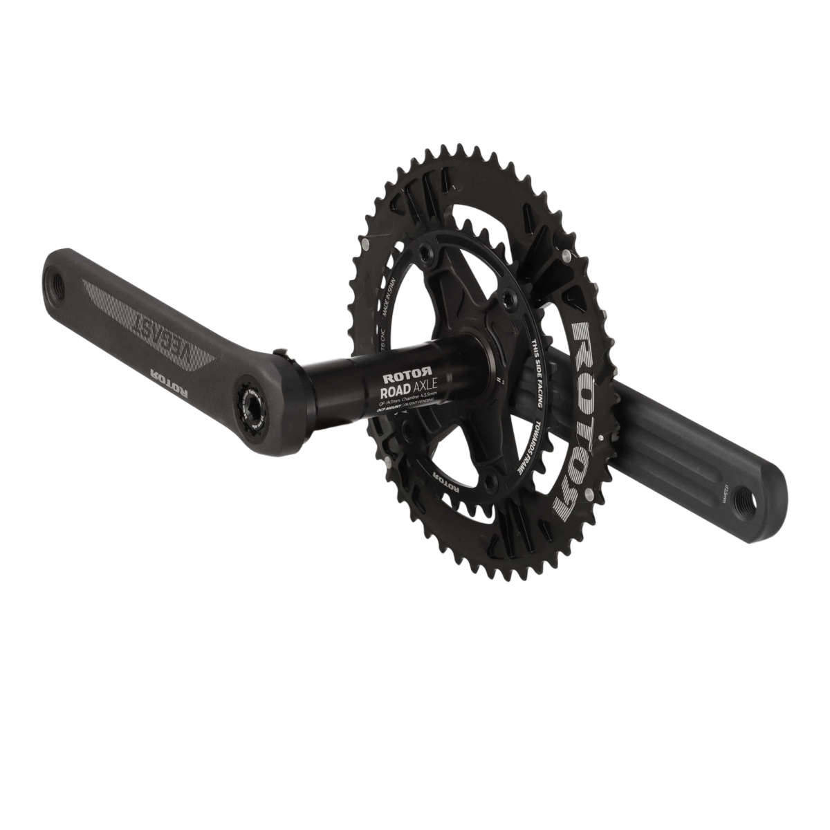 rotor kurbel rennrad ROTOR Vegast Kurbel | 172.5 mm | 34/50 Zähne